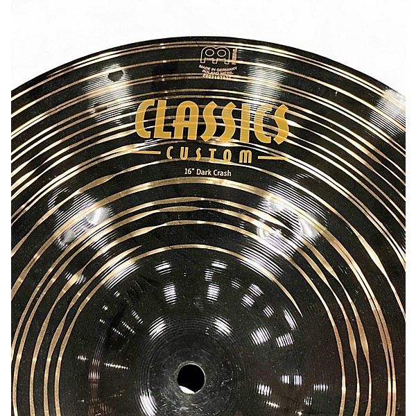 Used MEINL 16in Classic Custom Dark Crash Cymbal