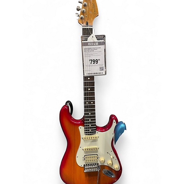 Used Fender stratocaster red burst Solid Body Electric Guitar