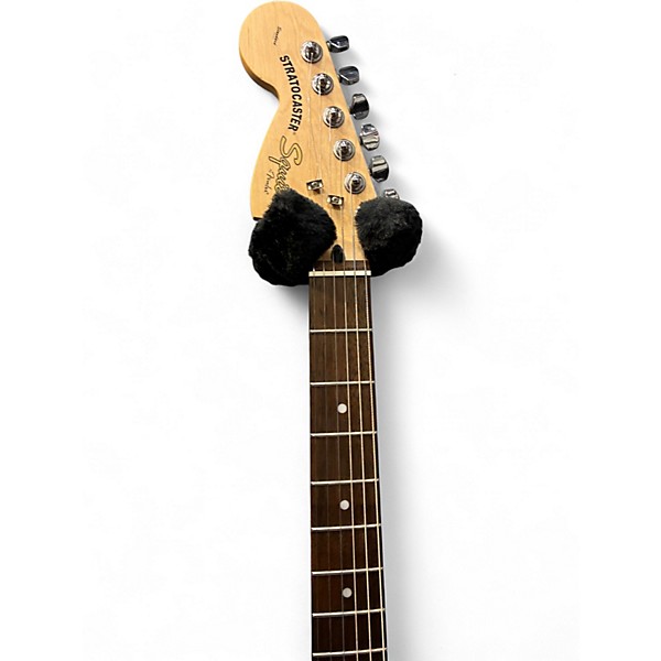 Used Squier Standard Stratocaster Left Handed Black Electric Guitar