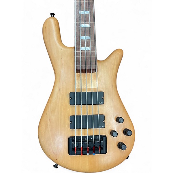 Used Spector Rebop 5 DLX Natural Electric Bass Guitar