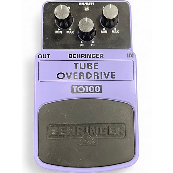 Used Behringer TO100 Tube Overdrive Effect Pedal