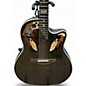 Used Ovation 1984 COLLECTORS TRANSPARENT BLACK Acoustic Electric Guitar