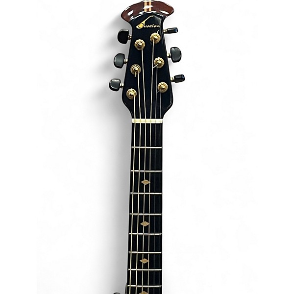 Used Ovation 1984 COLLECTORS TRANSPARENT BLACK Acoustic Electric Guitar