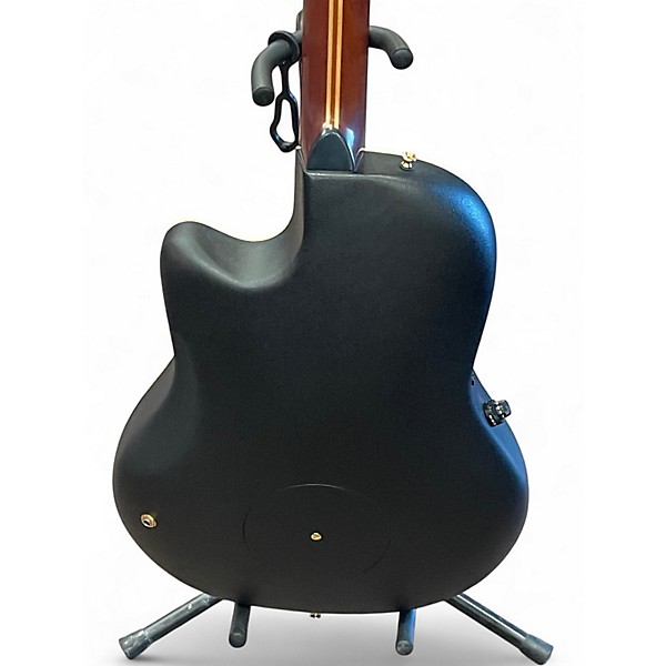 Used Ovation 1984 COLLECTORS TRANSPARENT BLACK Acoustic Electric Guitar