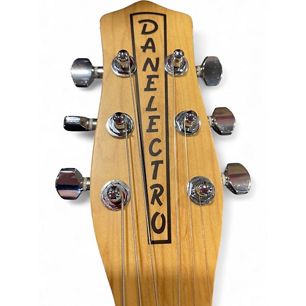 Used 1990s Danelectro U3 Silver Solid Body Electric Guitar