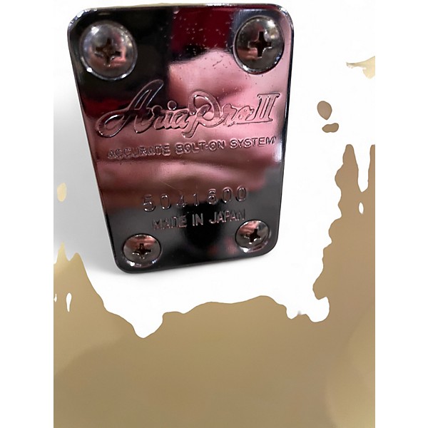 Used 1980s Aria PRO II RS KNIGHT WARRIOR Cream Solid Body Electric Guitar