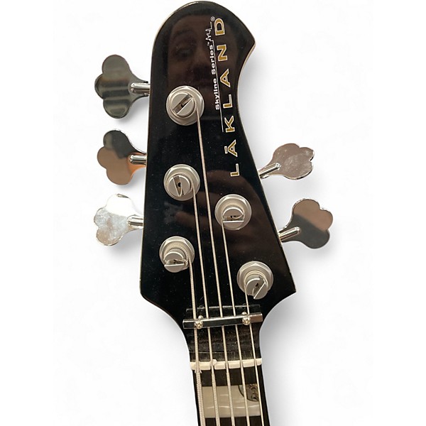 Used Lakland 55-02 Skyline Series 5 String Black Electric Bass Guitar