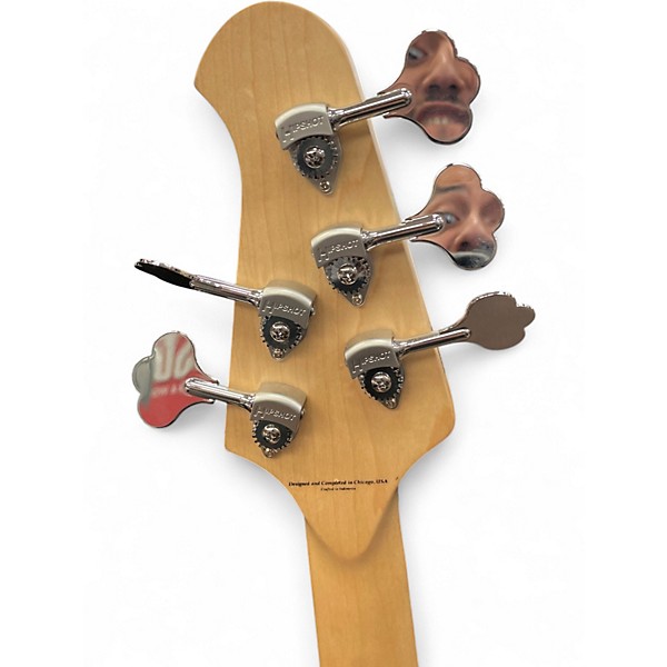 Used Lakland 55-02 Skyline Series 5 String Black Electric Bass Guitar