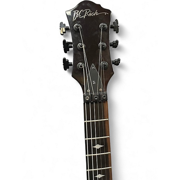 Used B.C. Rich Mockingbird ST transparent blue Solid Body Electric Guitar