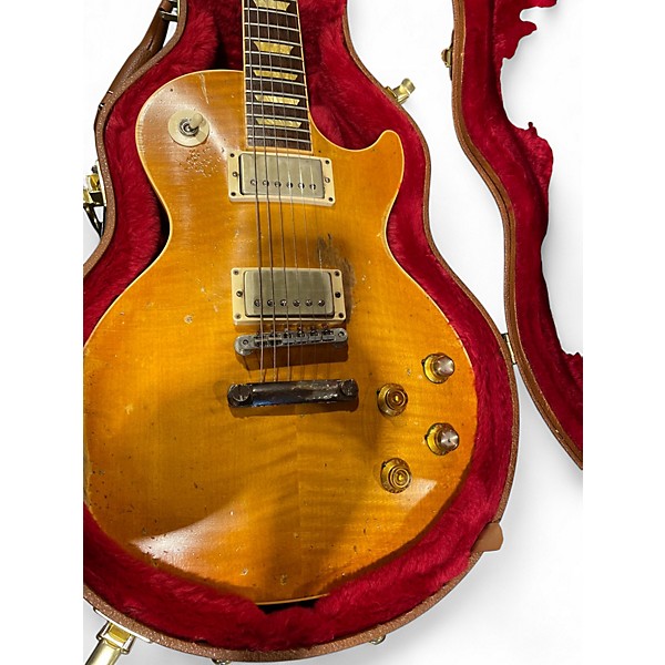 Used 2013 Gibson DAX & CO "GREENY" AMBER NITRO Solid Body Electric Guitar