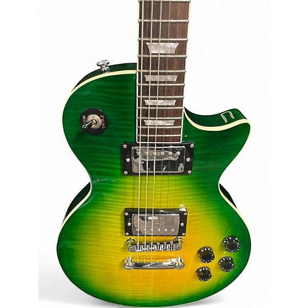 Used Firefly Classic FFLP GREENBURST Solid Body Electric Guitar