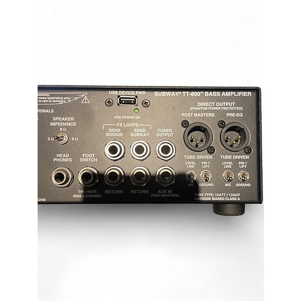 Used MESA/Boogie SUBWAY TT 800 BASS HEAD Bass Amp Head