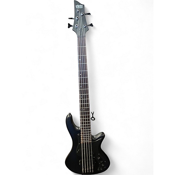 Used Schecter Guitar Research Stealth-5 Matte Black Electric Bass Guitar