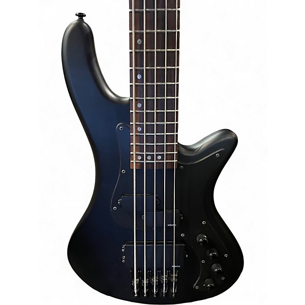 Used Schecter Guitar Research Stealth-5 Matte Black Electric Bass Guitar