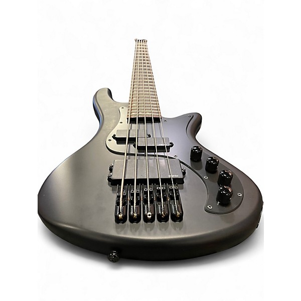 Used Schecter Guitar Research Stealth-5 Matte Black Electric Bass Guitar
