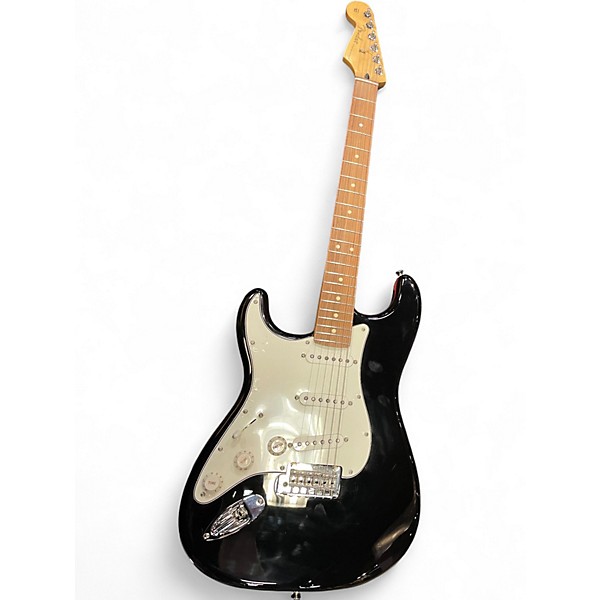 Used Fender Player Stratocaster LH Black Solid Body Electric Guitar