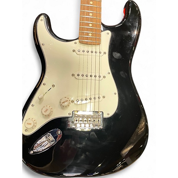 Used Fender Player Stratocaster LH Black Solid Body Electric Guitar