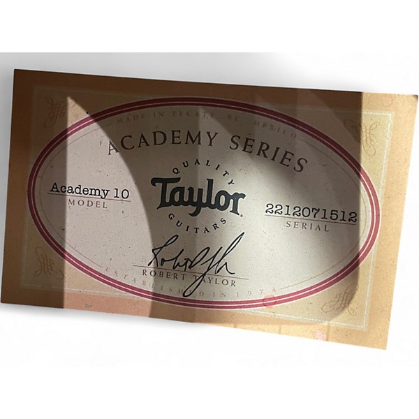 Used Taylor Academy 10 Natural Acoustic Guitar