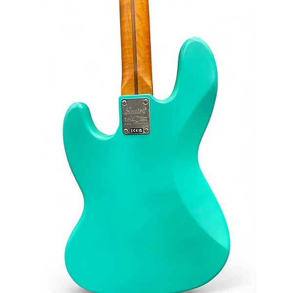 Used 2022 Squier 40TH ANNIVERSARY JAZZ BASS Seafoam Green Electric Bass Guitar