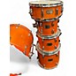 Used Pearl 5 Piece Export Trans Orange Drum Kit
