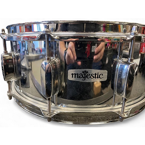Used Majestic 14in Snare Drum Kit Chrome Drum