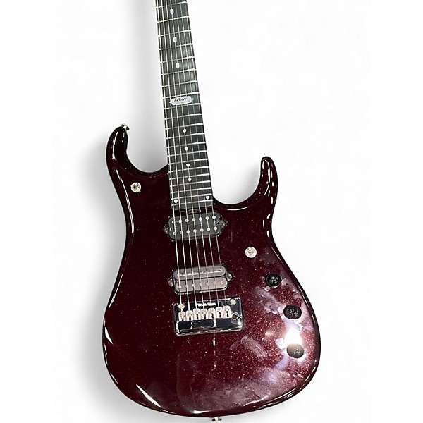 Used Ernie Ball Music Man JP12 John Petrucci BFR Ball Family Reserve 7 String Burgundy Solid Body Electric Guitar