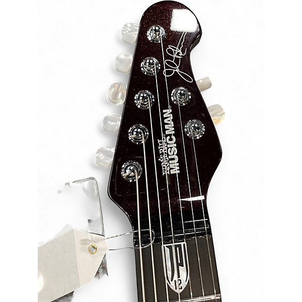 Used Ernie Ball Music Man JP12 John Petrucci BFR Ball Family Reserve 7 String Burgundy Solid Body Electric Guitar
