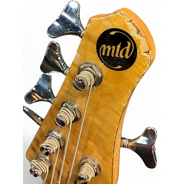 Used MTD Kingston KZ 6 String Natural Electric Bass Guitar