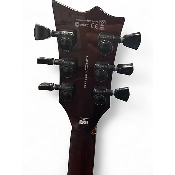 Used ESP LTD EC1000 deluxe  Evertune Brown Sunburst Solid Body Electric Guitar