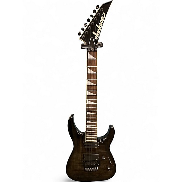 Used 2011 Jackson PRO SERIES SLAT3-7 Trans Black Solid Body Electric Guitar