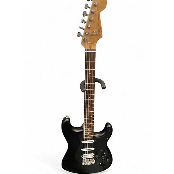 Used Squier Standard Stratocaster Black Solid Body Electric Guitar