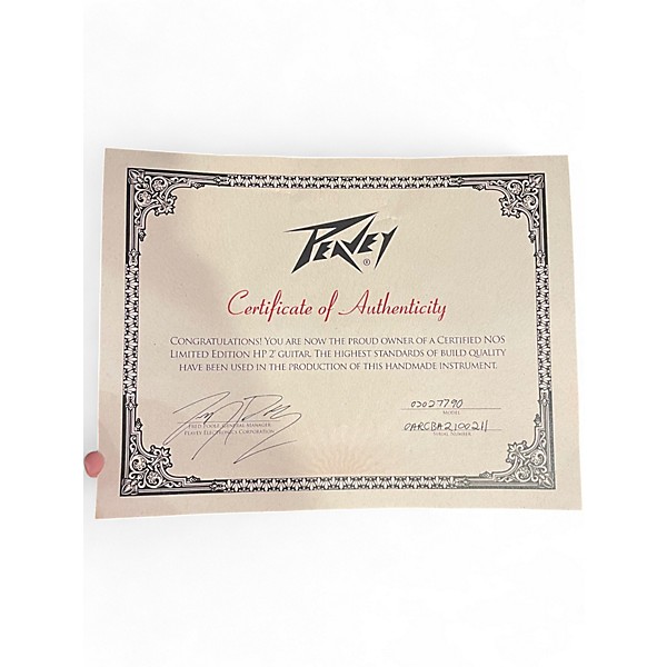 Used 2021 Peavey NOS Limited Edition HP2 Tiger Eye Solid Body Electric Guitar