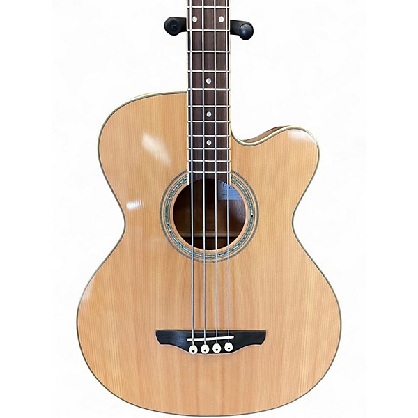 Used Takamine EGB2S Natural Acoustic Bass Guitar
