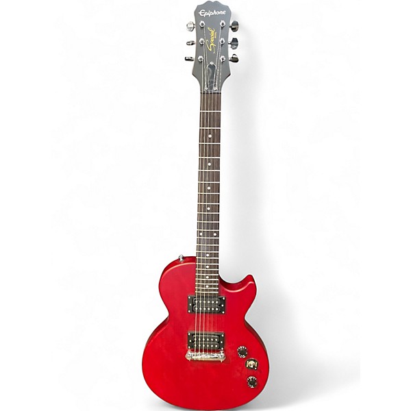 Used Epiphone Les Paul Special I Cherry Solid Body Electric Guitar