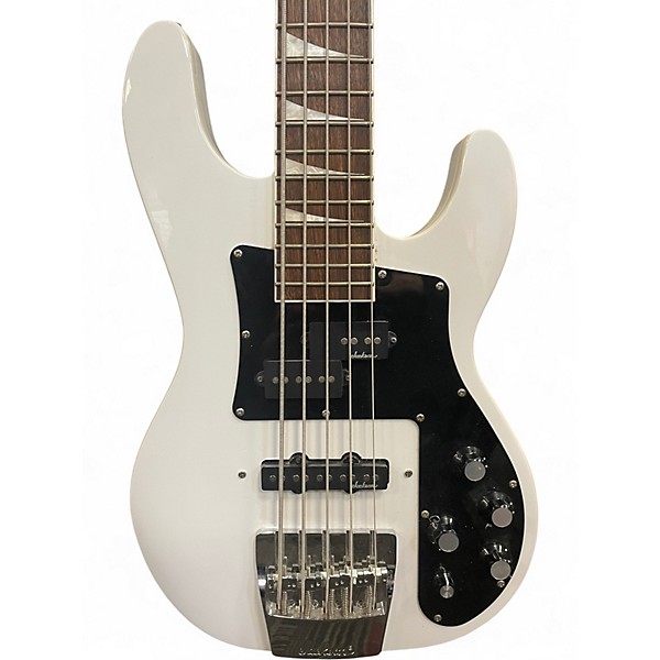 Used Jackson X series Concert Bass CBXNT White Electric Bass Guitar