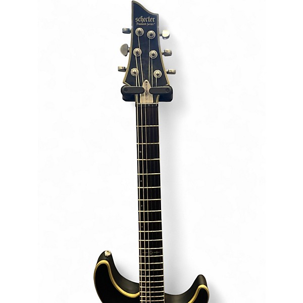 Used Schecter Guitar Research C1 Platinum TRANSLUCENT BLACK Solid Body Electric Guitar