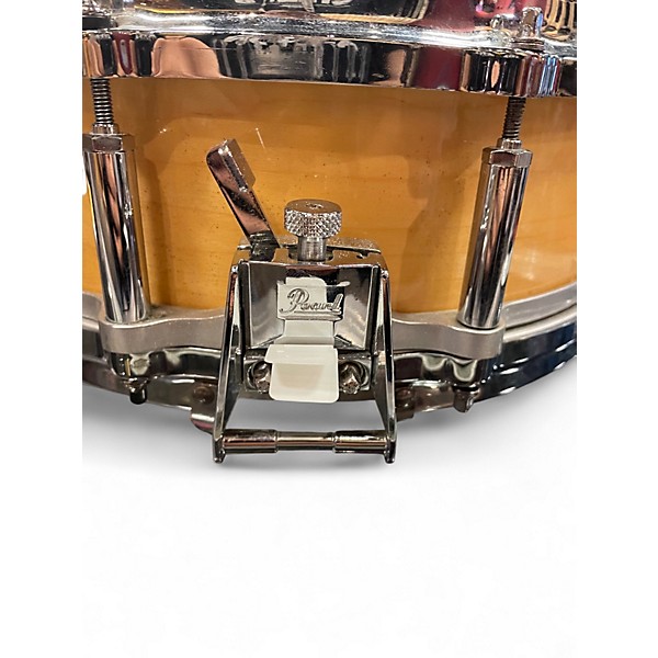 Used Pearl 14X5 Free Floating Snare Natural Drum