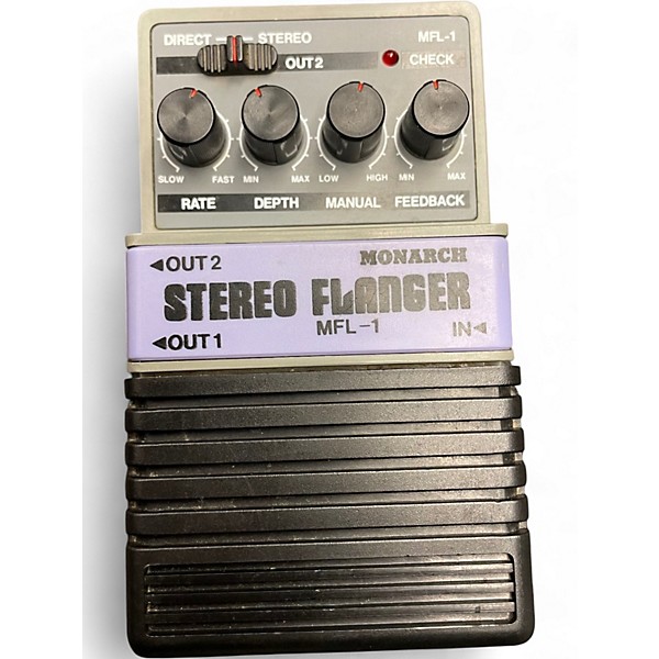 Used Monarch STEREO FLANGER Effect Pedal