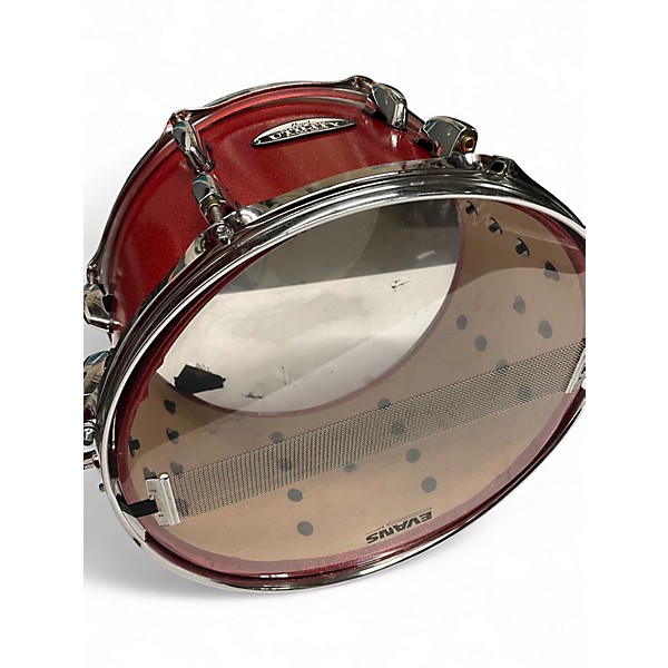 Used Pearl 14X8 Modern Utility Maple Snare RED SPARKLE Drum
