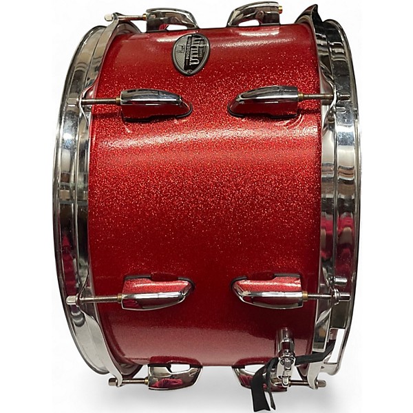 Used Pearl 14X8 Modern Utility Maple Snare RED SPARKLE Drum
