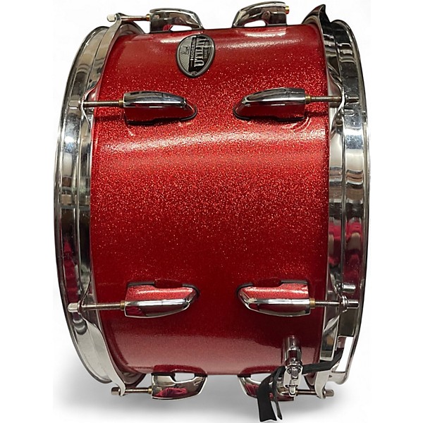 Used Pearl 14X8 Modern Utility Maple Snare RED SPARKLE Drum