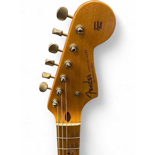 Used Fender Custom Shop 70th Anniversary Journeyman Relic Stratocaster 2 Tone Sunburst Solid Body Electric Guitar