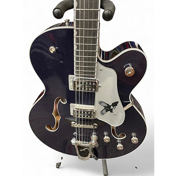 Used Gretsch Guitars G6136T-RR Rich Robinson Signature Magpie Raven's Breast Blue Hollow Body Electric Guitar