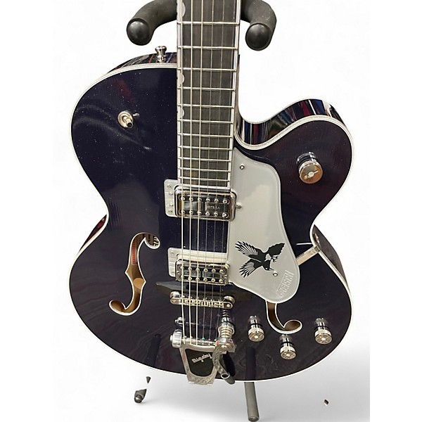 Used Gretsch Guitars G6136T-RR Rich Robinson Signature Magpie Raven's Breast Blue Hollow Body Electric Guitar