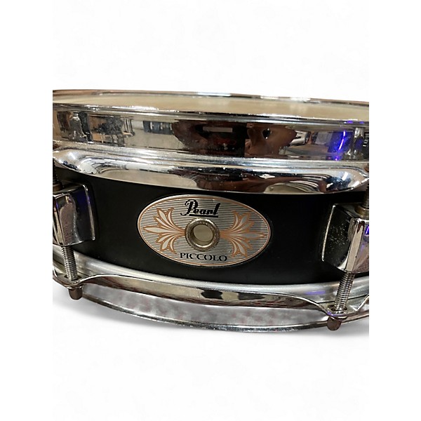 Used Pearl 13X3 Steel Piccolo Black Drum