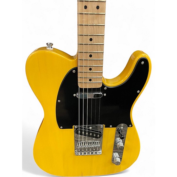Used Squier Telecaster Yellow Solid Body Electric Guitar