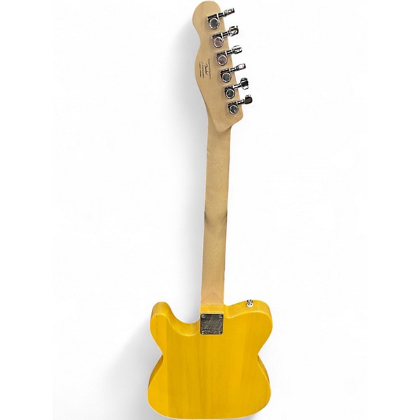 Used Squier Telecaster Yellow Solid Body Electric Guitar