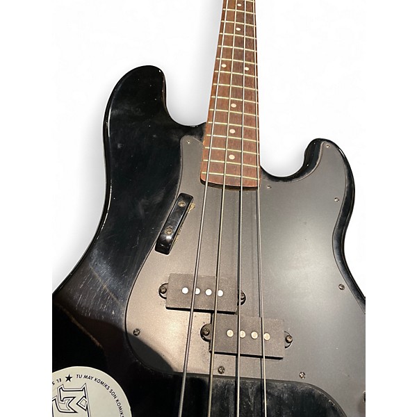 Used 2020s Silvertone SSLB-11/BK Black Electric Bass Guitar