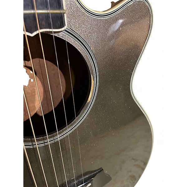 Used 1984 Takamine PT108 Silver Sparkle Acoustic Electric Guitar