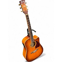 Used Ibanez AW20CE Cherry Sunburst Acoustic Electric Guitar